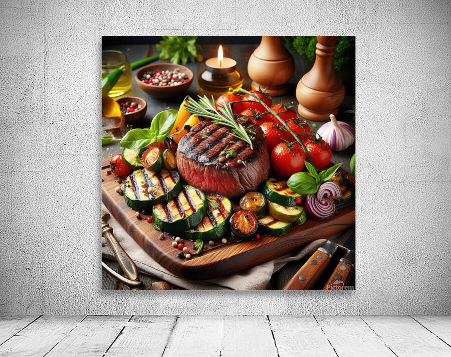 Succulent and juicy portions of grilled steak ser 1715096750.6025 Wall Preview