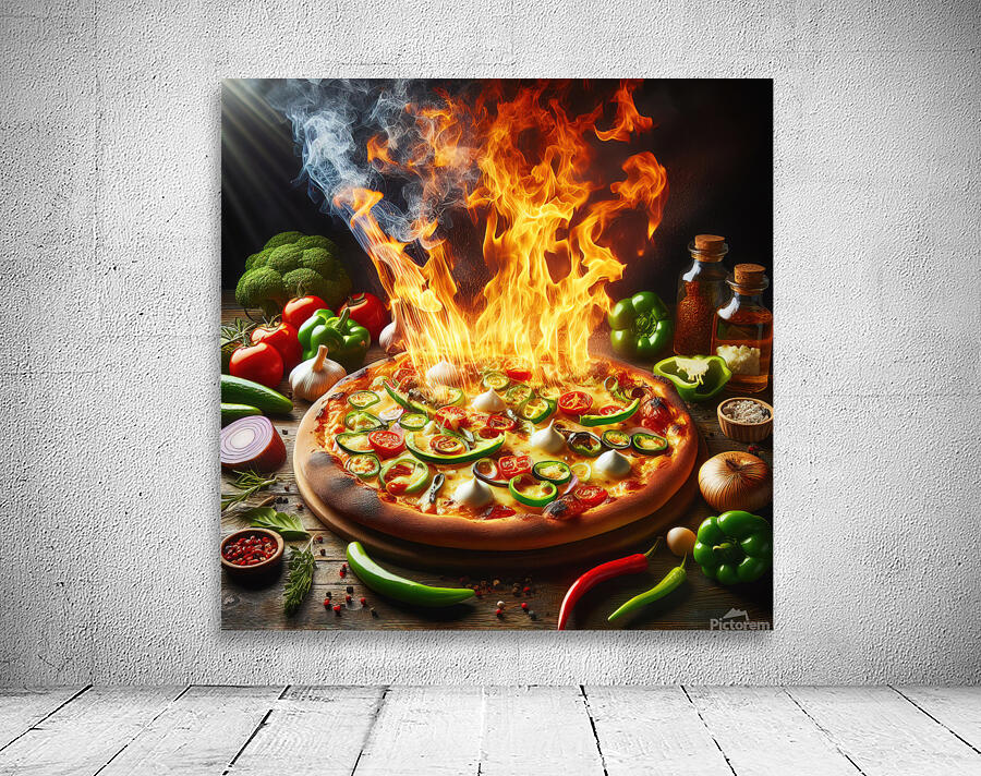 a delicious Italian salami cheese pizza over a wo 1715098754.6157 Wall Preview