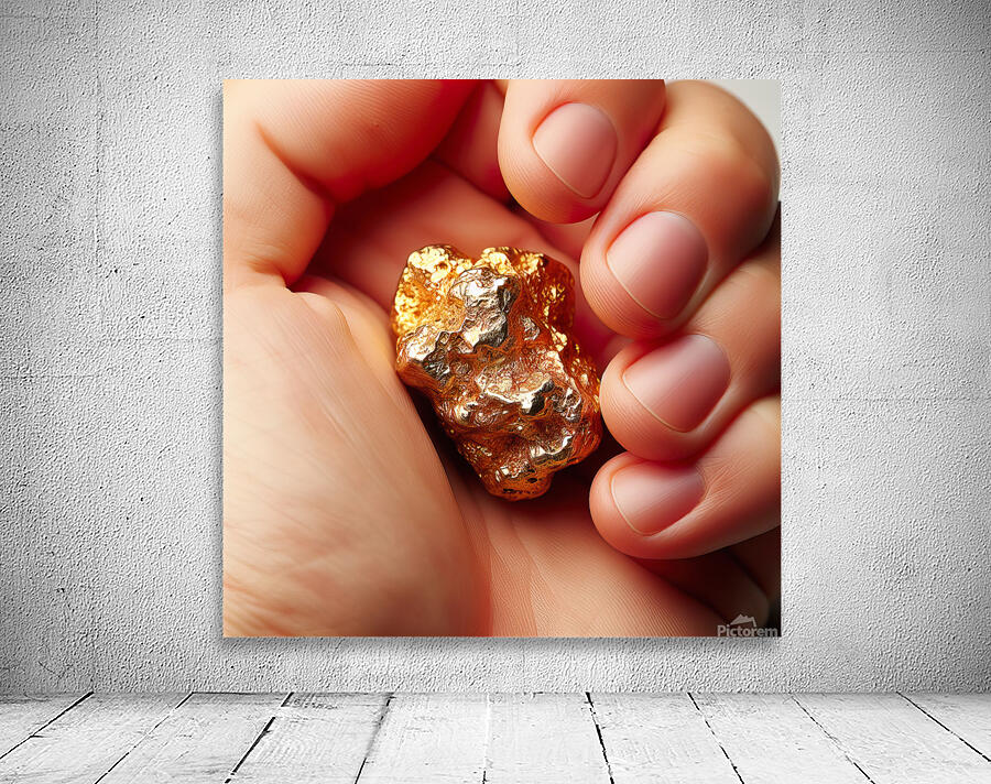 One Troy Ounce California Gold Nugget Wall Preview