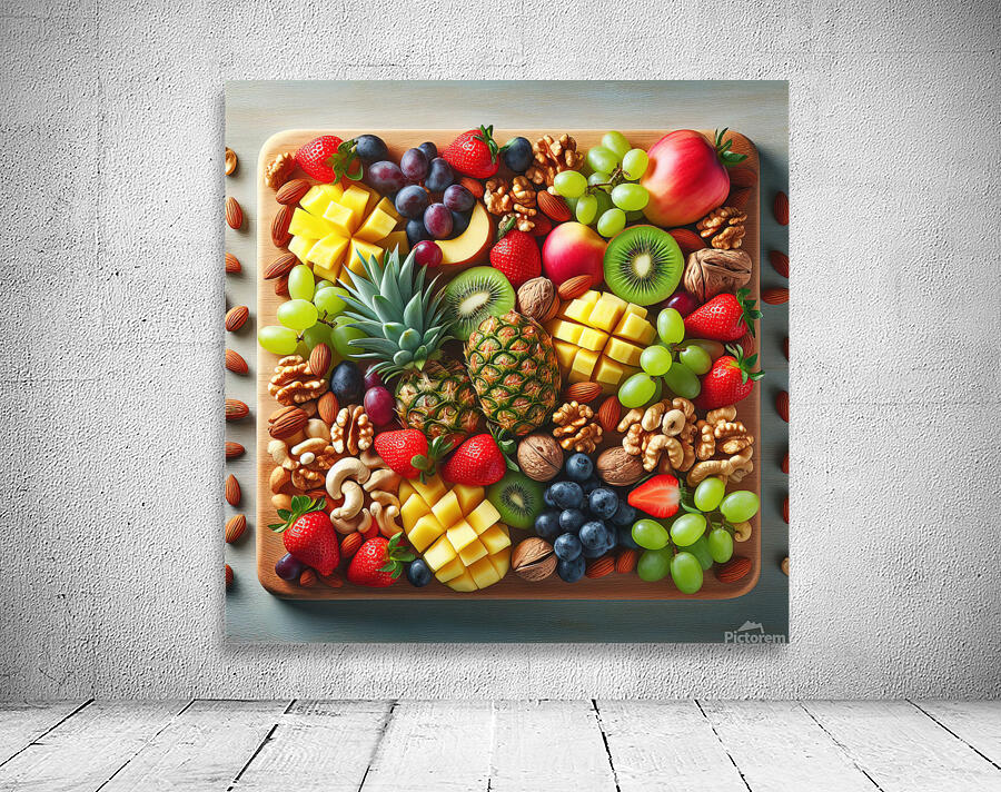 Fresh healthy fruits balanced diet kiwi pineapple 1715272362.9766 Wall Preview