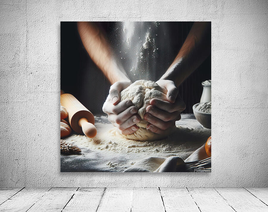 kneading bread 3 Wall Preview