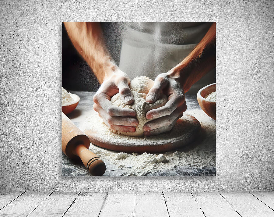 kneading bread 8 Wall Preview