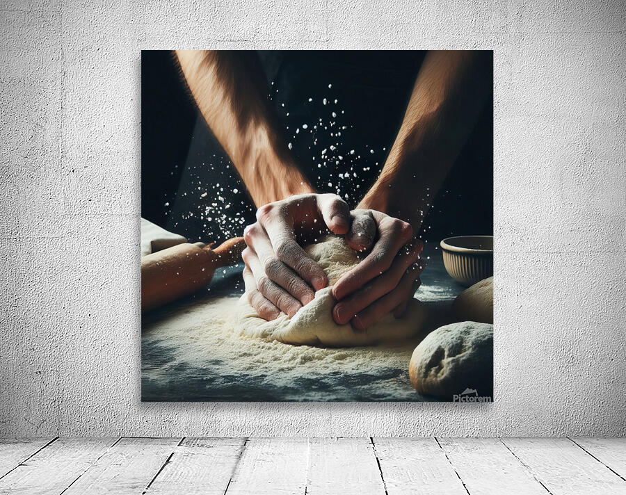 kneading bread 6 Wall Preview