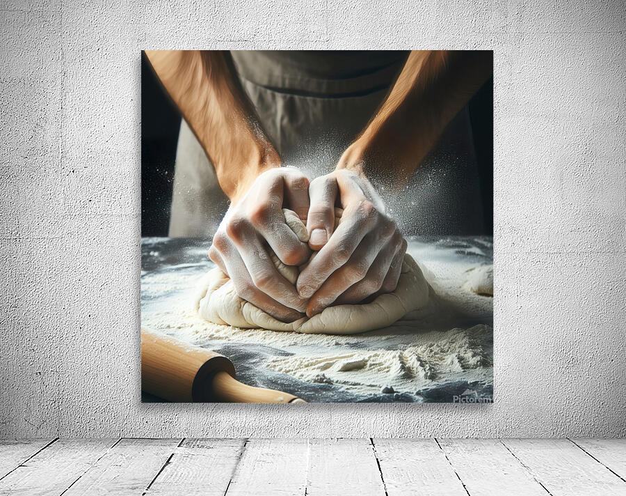 kneading bread 5 Wall Preview