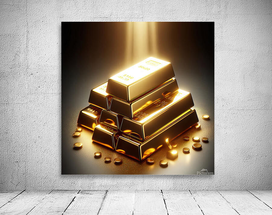Gold bullion 5 Wall Preview