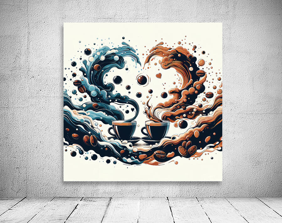 coffee logo illustration design. cup of coffee in 1715462503.055 Wall Preview