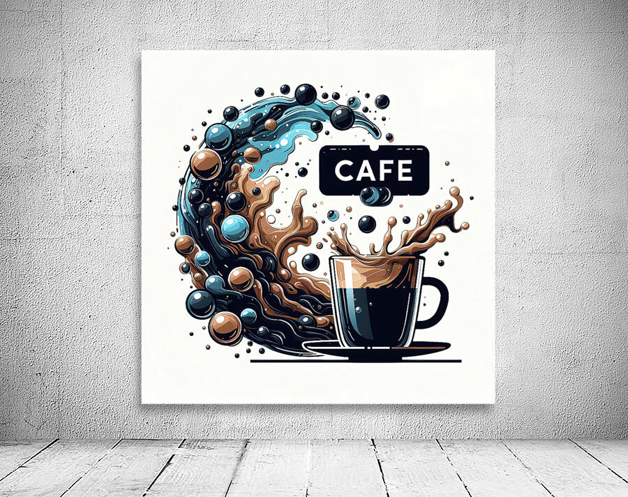 coffee logo illustration design. cup of coffee in 1715462444.1238 Wall Preview