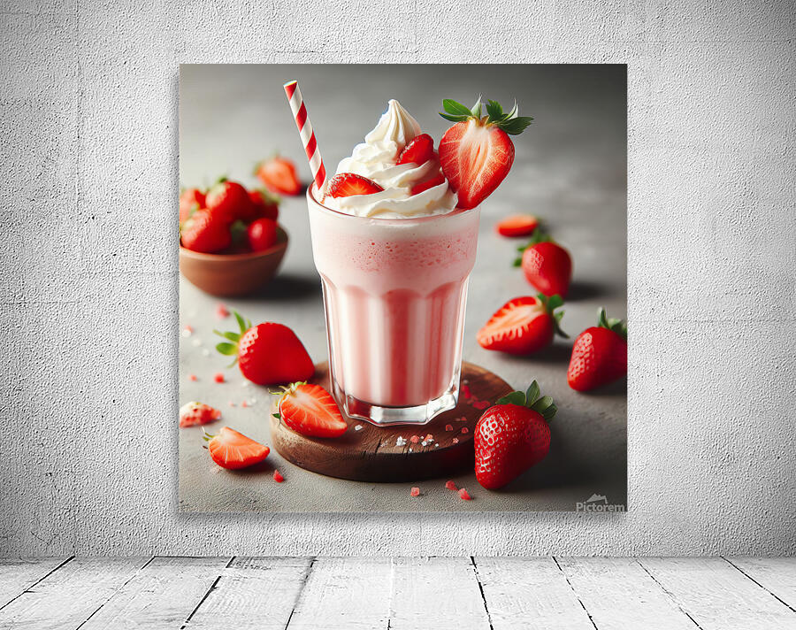 Strawberry milkshake 28 Wall Preview
