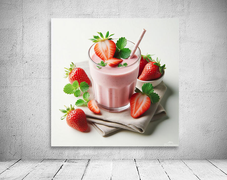 Strawberry milkshake 34 Wall Preview