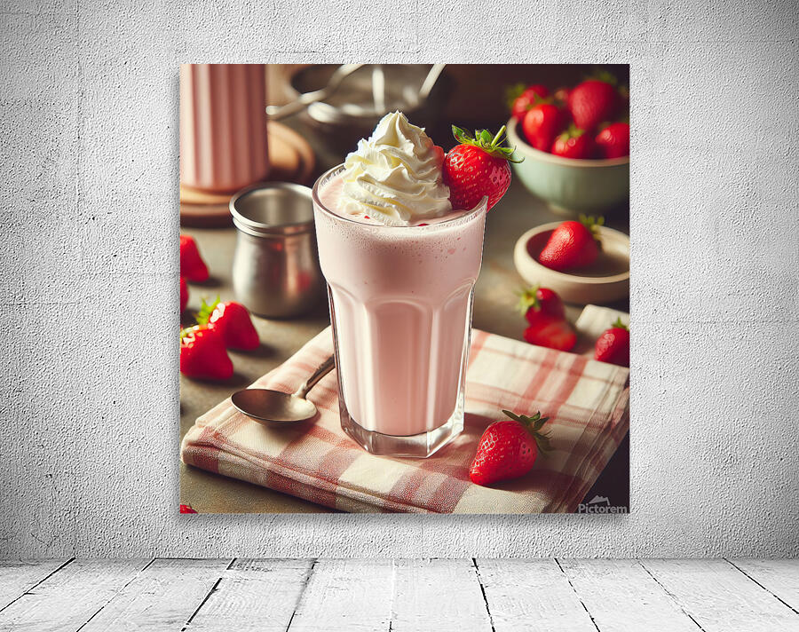 Strawberry milkshake 19 Wall Preview