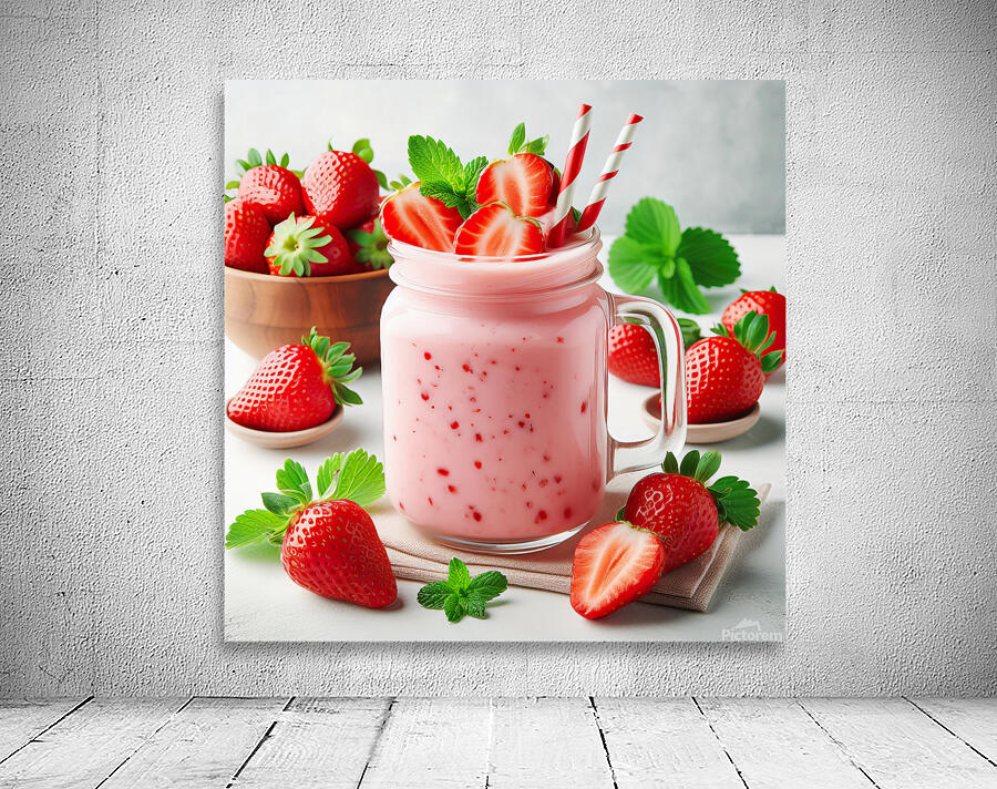 Strawberry milkshake 27 Wall Preview