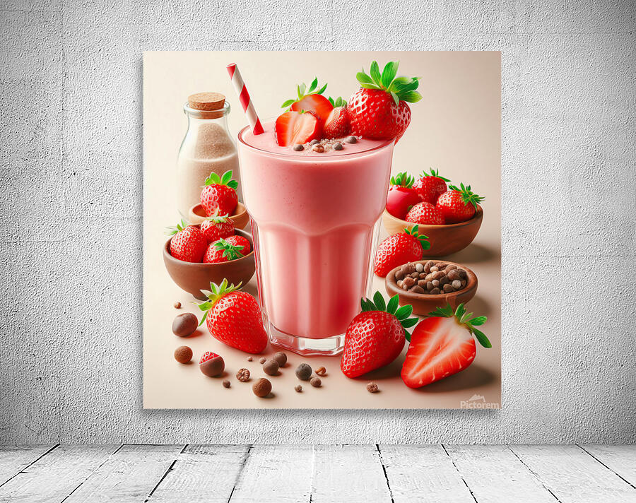 Strawberry milkshake 33 Wall Preview