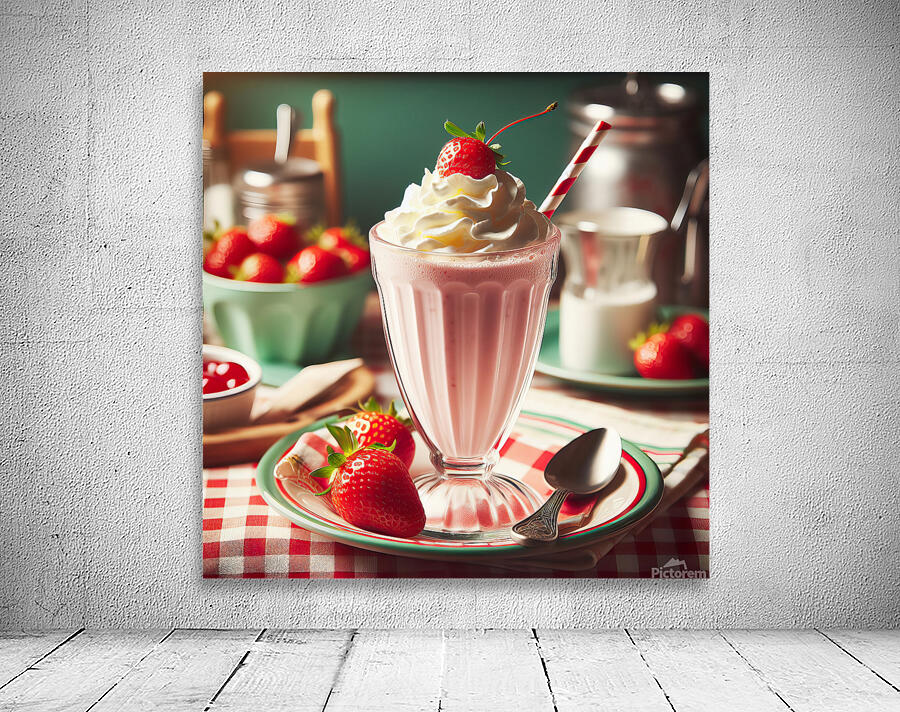 Strawberry milkshake 23 Wall Preview