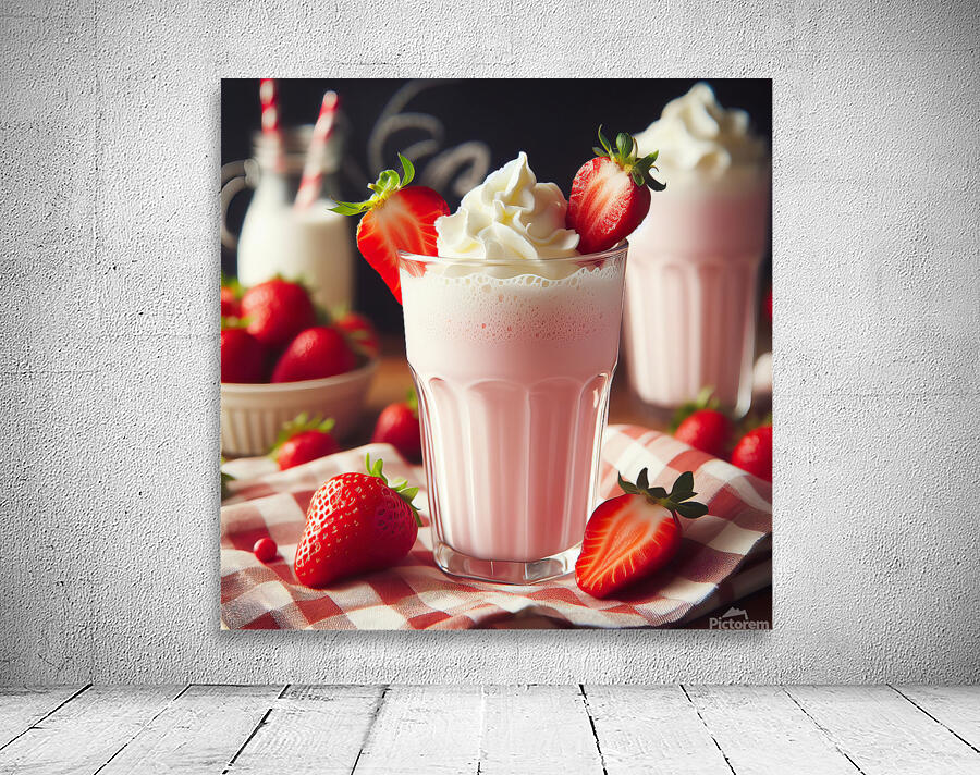 Strawberry milkshake 25 Wall Preview