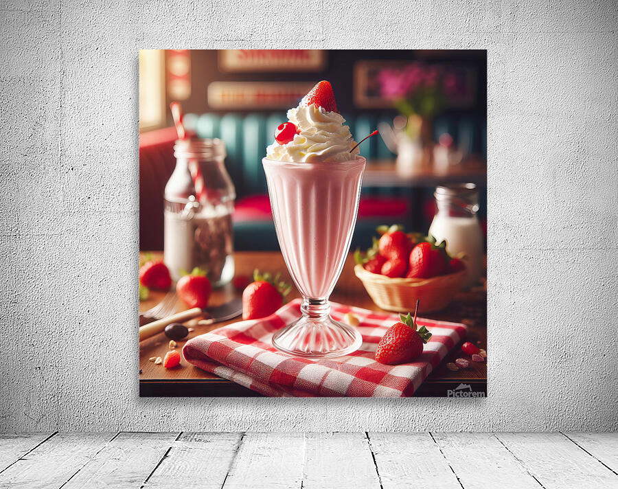 Strawberry milkshake 20 Wall Preview