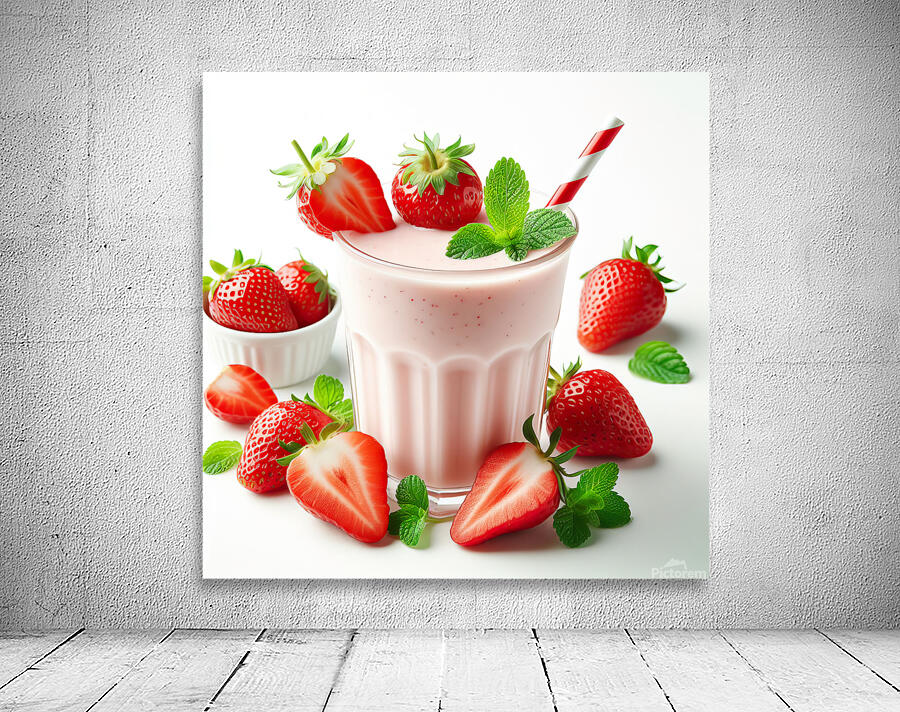 Strawberry milkshake 36 Wall Preview