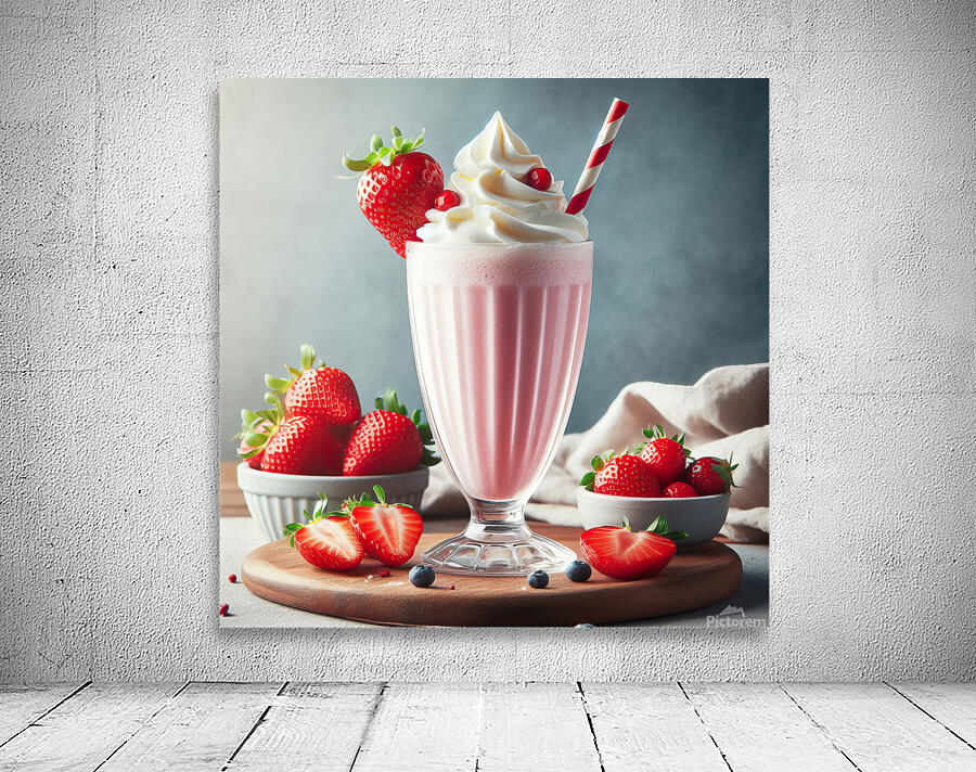 Strawberry milkshake 32 Wall Preview