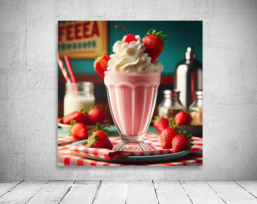 Strawberry milkshake 24 Wall Preview