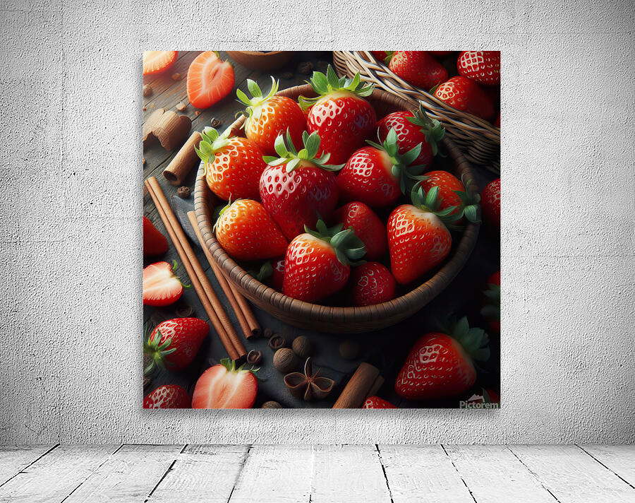 Strawberries studio lighting 5 Wall Preview