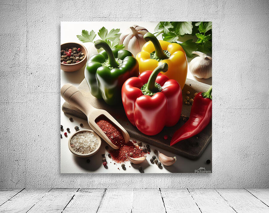 Colorful bell peppers 4 Wall Preview