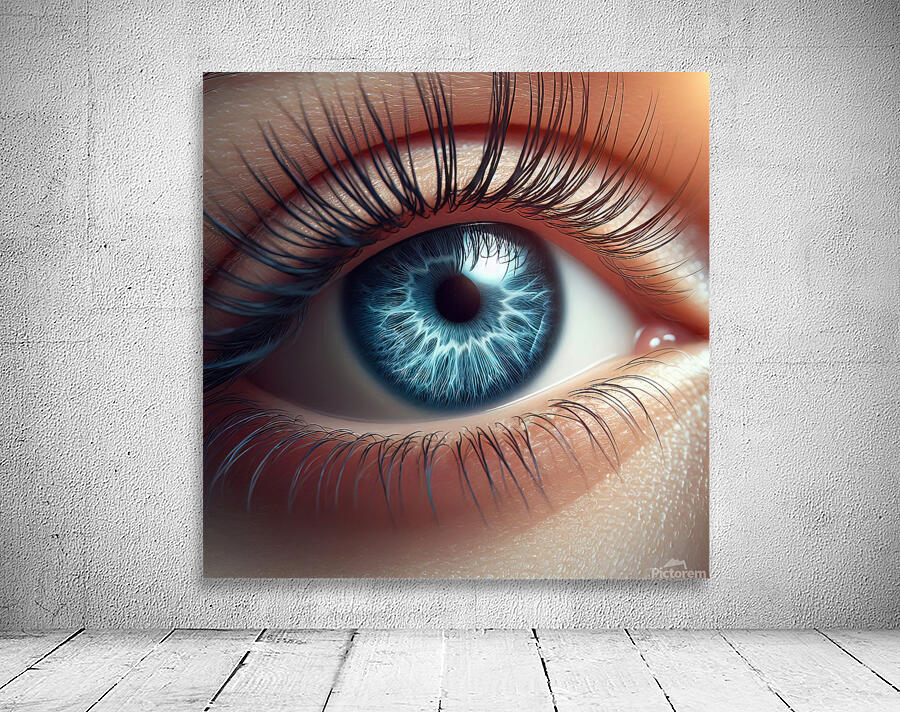 135 blue eye close up Wall Preview