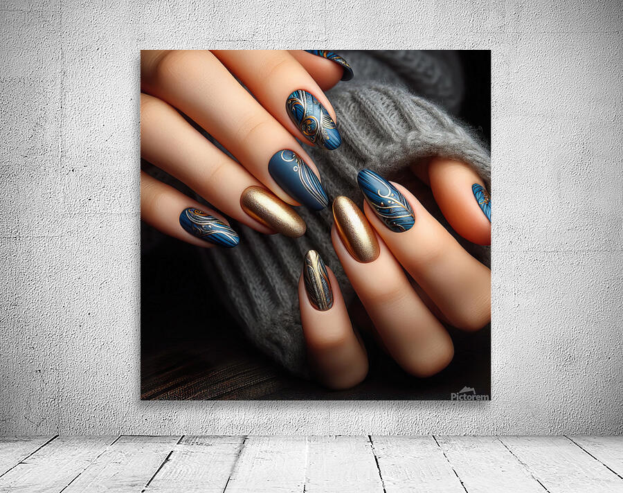 245 Close up of a woman s hand displaying a strik Wall Preview