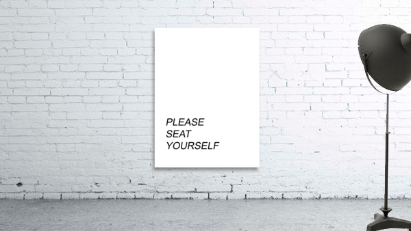 Please Seat Yourself Wall Preview