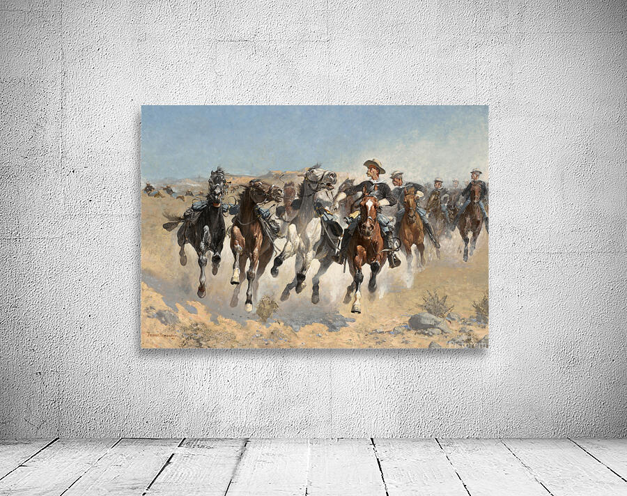 3072 Frederic Remington Dismounted  The Fourth Tr Wall Preview