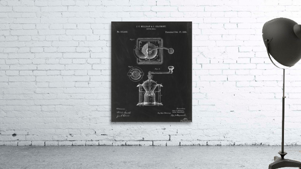Coffee Mill patent Wall Preview