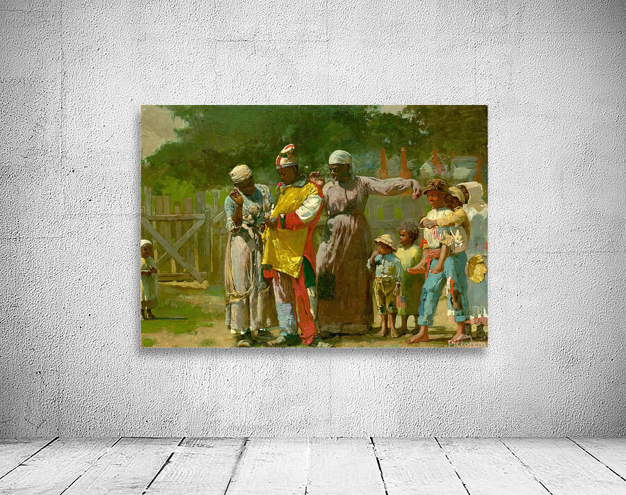 4846 Winslow Homer vistiendo en el carnaval by artvi Wall Art
