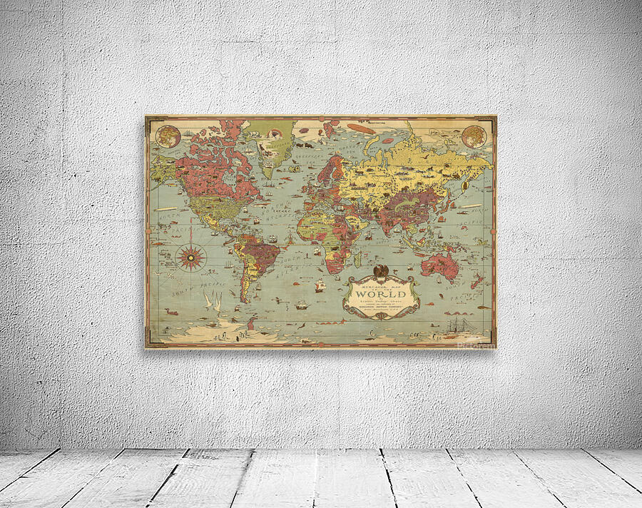 5404 Mercator world map Wall Preview