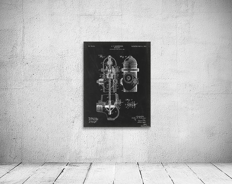 5994 Hydrant patent Wall Preview