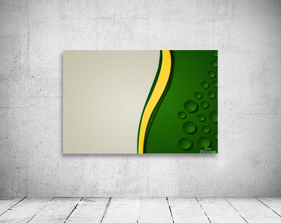 7828 green bubbles Wall Preview