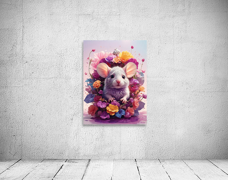 floral mouse Wall Preview