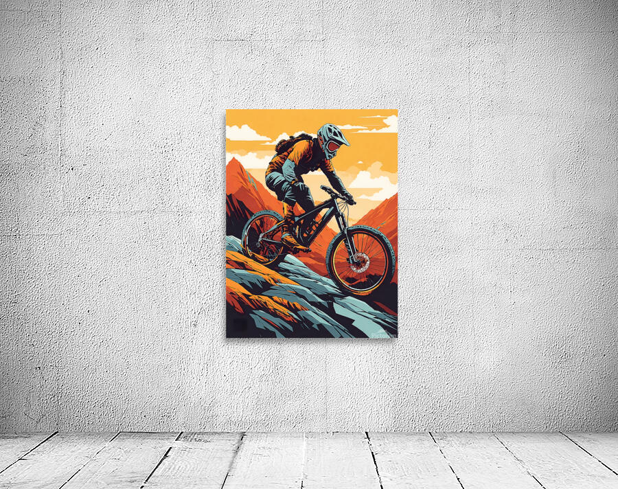 I descend on a vintage mtb Wall Preview