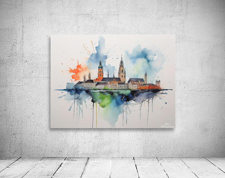MUNICH SKYLINE Wall Preview