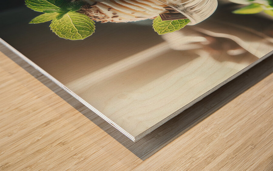 Vanilla ice cream 10 Wood print