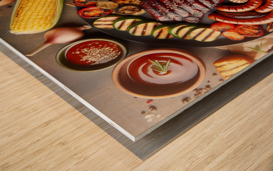 meats to prepare meats for barbecue selection of  1714757300.8772 Wood print