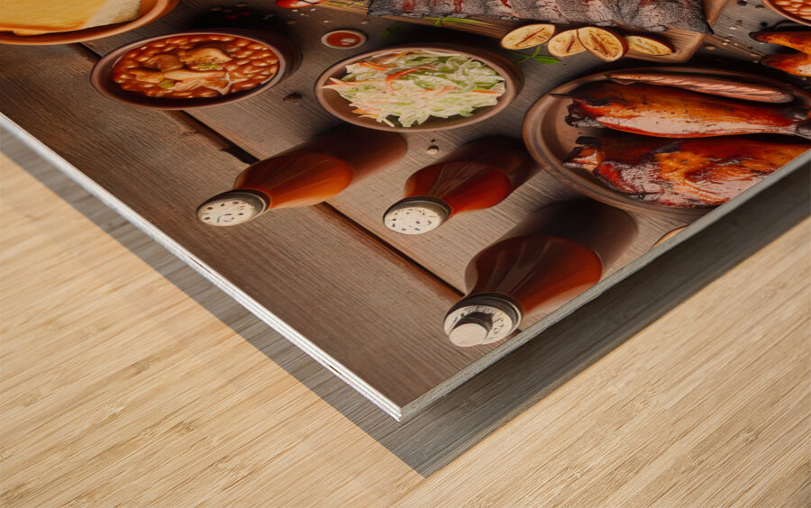 meats to prepare meats for barbecue selection of  1714757294.904 Wood print