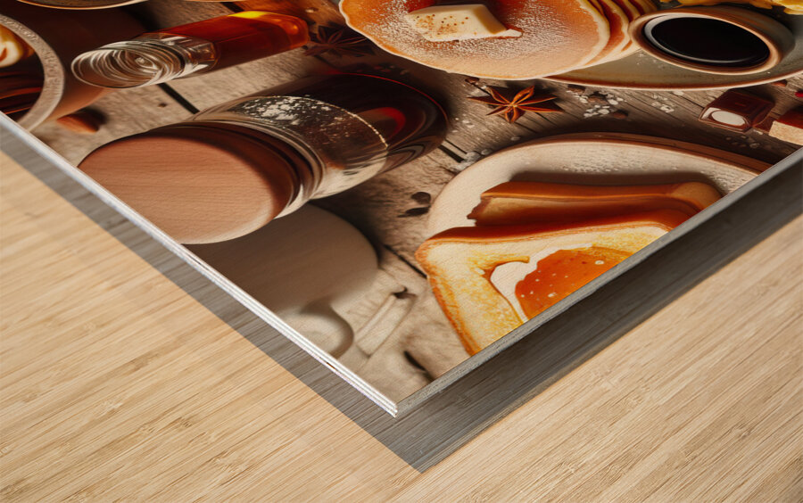 American breakfast 2 Wood print