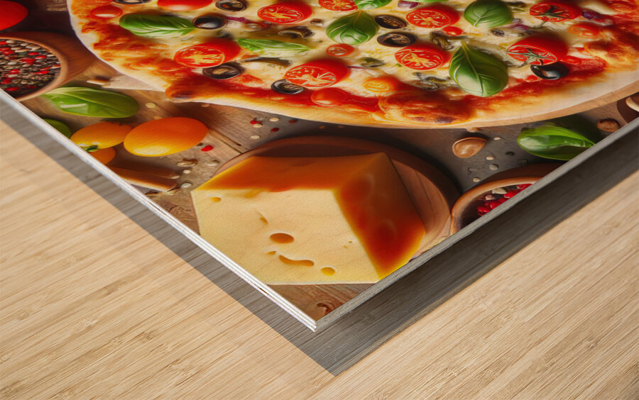 a delicious Italian salami cheese pizza over a wo 1715098777.1913 Wood print