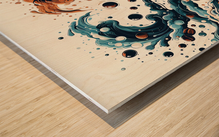 coffee logo illustration design. cup of coffee in 1715462503.055 Wood print