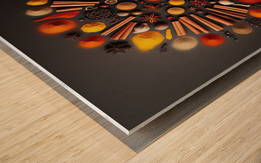 spices table food 35 Wood print