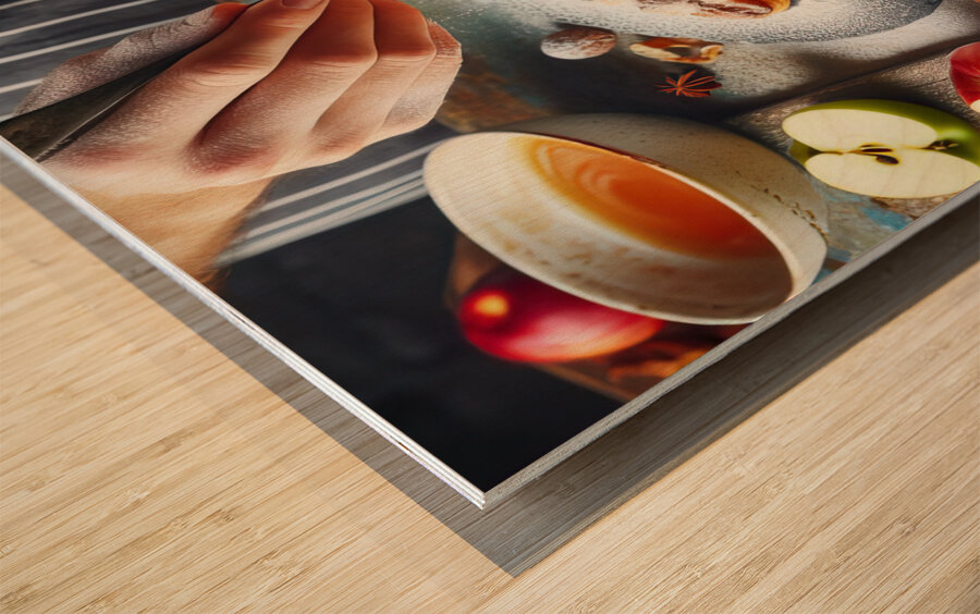 apple pie food 5 Wood print