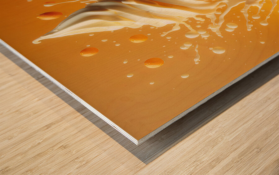 Strawberry ice cream chocolate vanilla various ic 1717277156.0473 Wood print