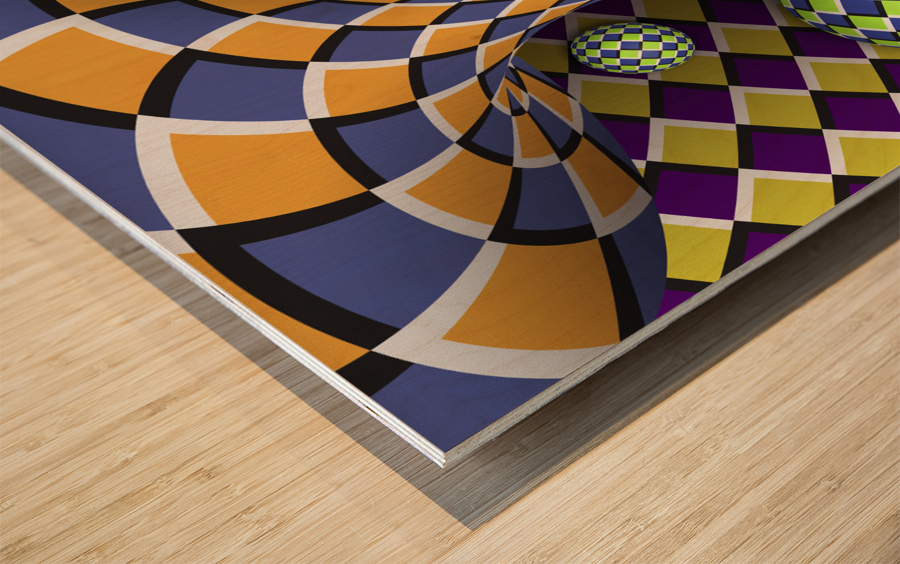 7859 virtual movement Wood print