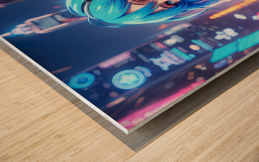 Entai manga japanese Wood print