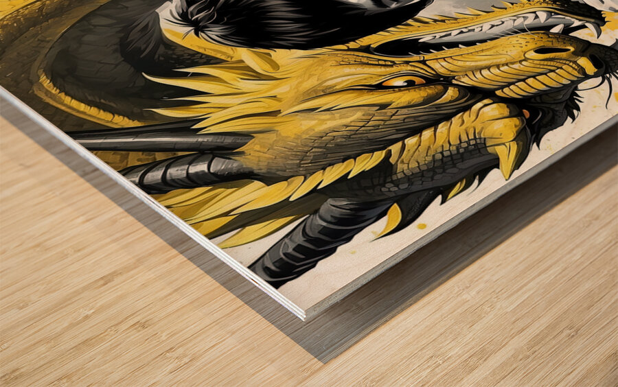 Bruce Lee Wood print