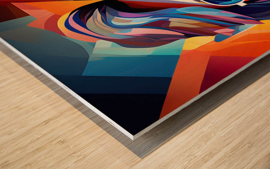 John Lennon Wood print