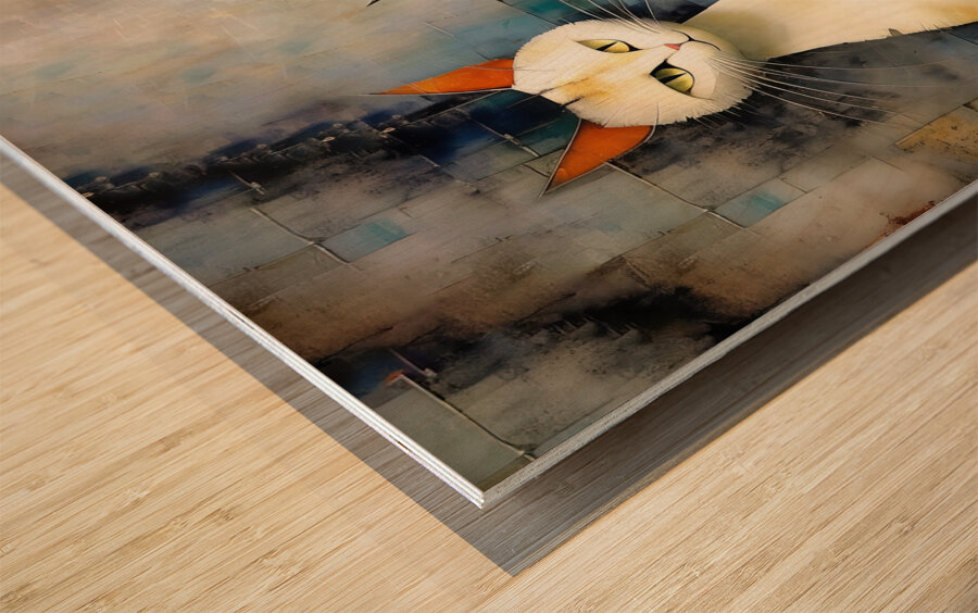 cat family Wood print